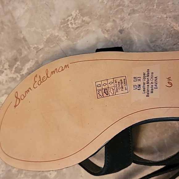 Sam Edelman leather lace up sandals - Picture 3 of 4